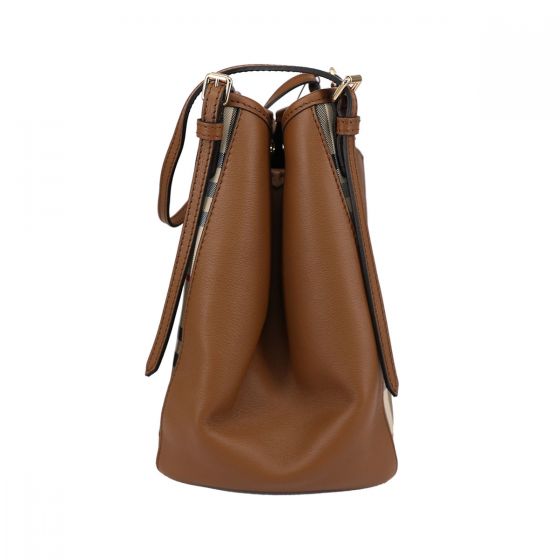 Horseferry check small canterbury tote top