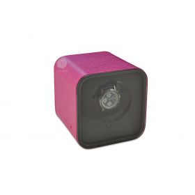 Scatola del Tempo Cyclamen BE1 Leather Smoked Glass Watch Winder