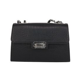 Moschino Medium Crocodile Finish Shoulder Bag