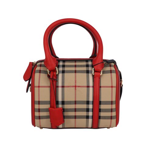 Burberry Small Horseferry Check Alchester Bowling Bag