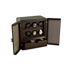 Scatola del Tempo Chocolate 6RT SP Over Size Watch Winder