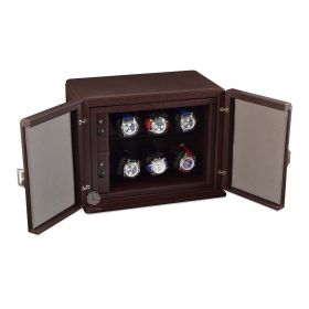 Scatola del Tempo Chocolate 6RT XXL Compact Watch Winder