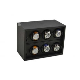 Scatola del Tempo Black Cornice 6 Over Size Watch Winder