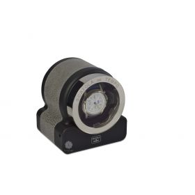 Scatola del Tempo Nabuk Grey Rotor One Hdg Watch Winder